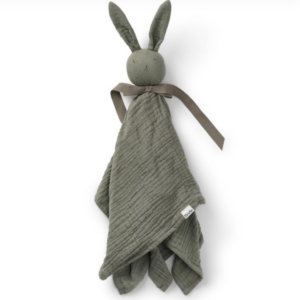 Doudou en gaz de coton Elodie Details (Harper - kaki green)