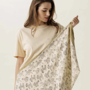 Foulard 100x100cm Latika Apaches (Pongo Macadamia)