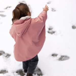Poncho de voyage 9-36m Bemini Waterproof + Teddy (Hibiscus)