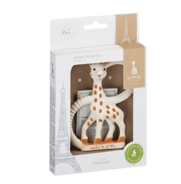 Sophie la Girafe hochet anneau de dentition caoutchou naturel