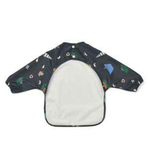 Bavoir à manches plastifié Merle Liewood (Sailing/Classic Navy)