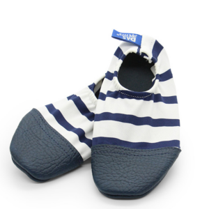 Chaussons souples antidérapants Les Pas Petits (Marins)