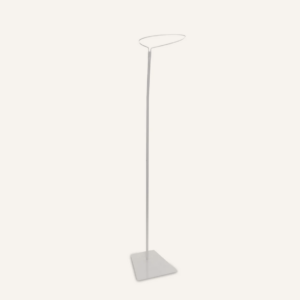 Pied en métal blanc pour ciel 155cm Jollein (Rond)