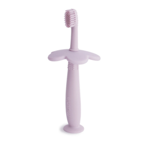 Brosse à dents avec bouclier Mushie (Soft Lilac)