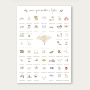 Coffret Affiche 'Mes premières fois' Baby Days (Soft Balloon)