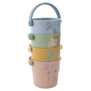 Gobelets de bain 'Safari Friends Bath Cup' de Little Dutch