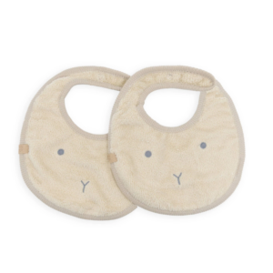 Lot de 2 bavoirs Bamboom 25cm (Sand)