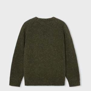 Pull en maille chiné kaki Mayoral