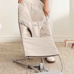 Relax bouncer Babybjorn Bliss (Woven melange Light Beige)