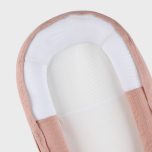 Babynest Kokkoony en musseline de coton Noukies (Rose)