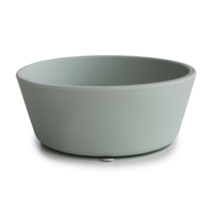 Bol en silicone à ventouse Mushie (Cambridge Blue)