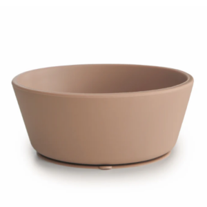 Bol en silicone à ventouse Mushie (Cloudy Mauve)