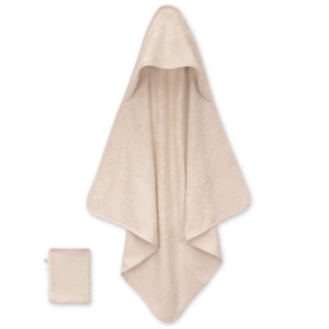 Cape de bain + gant éponge 90x90cm Bemini (Sesame)