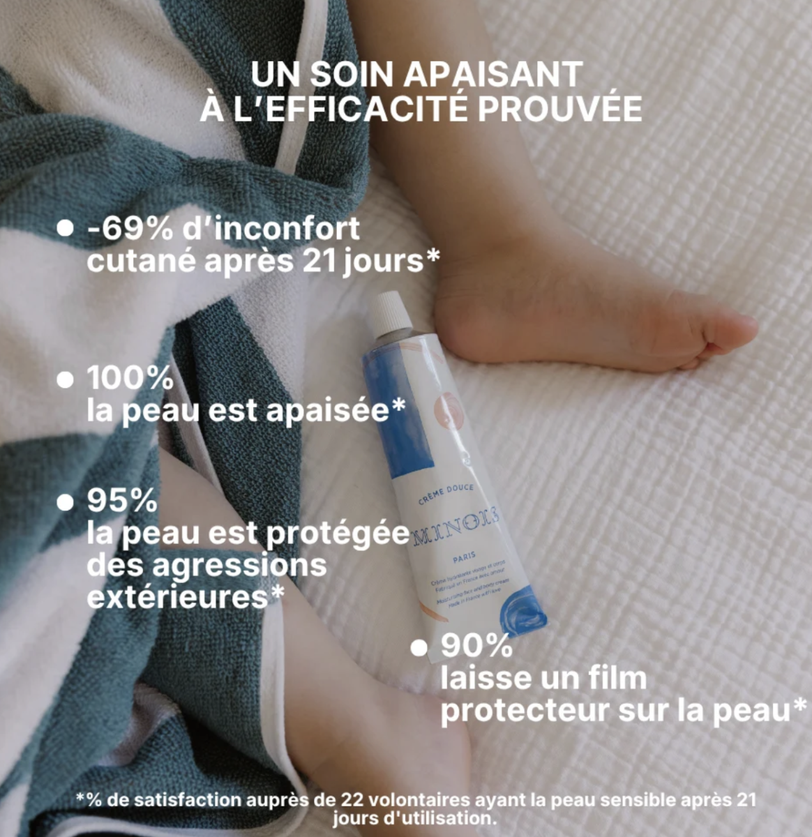 Crème douce hydratante visage&corps Minois de Paris (100ml)