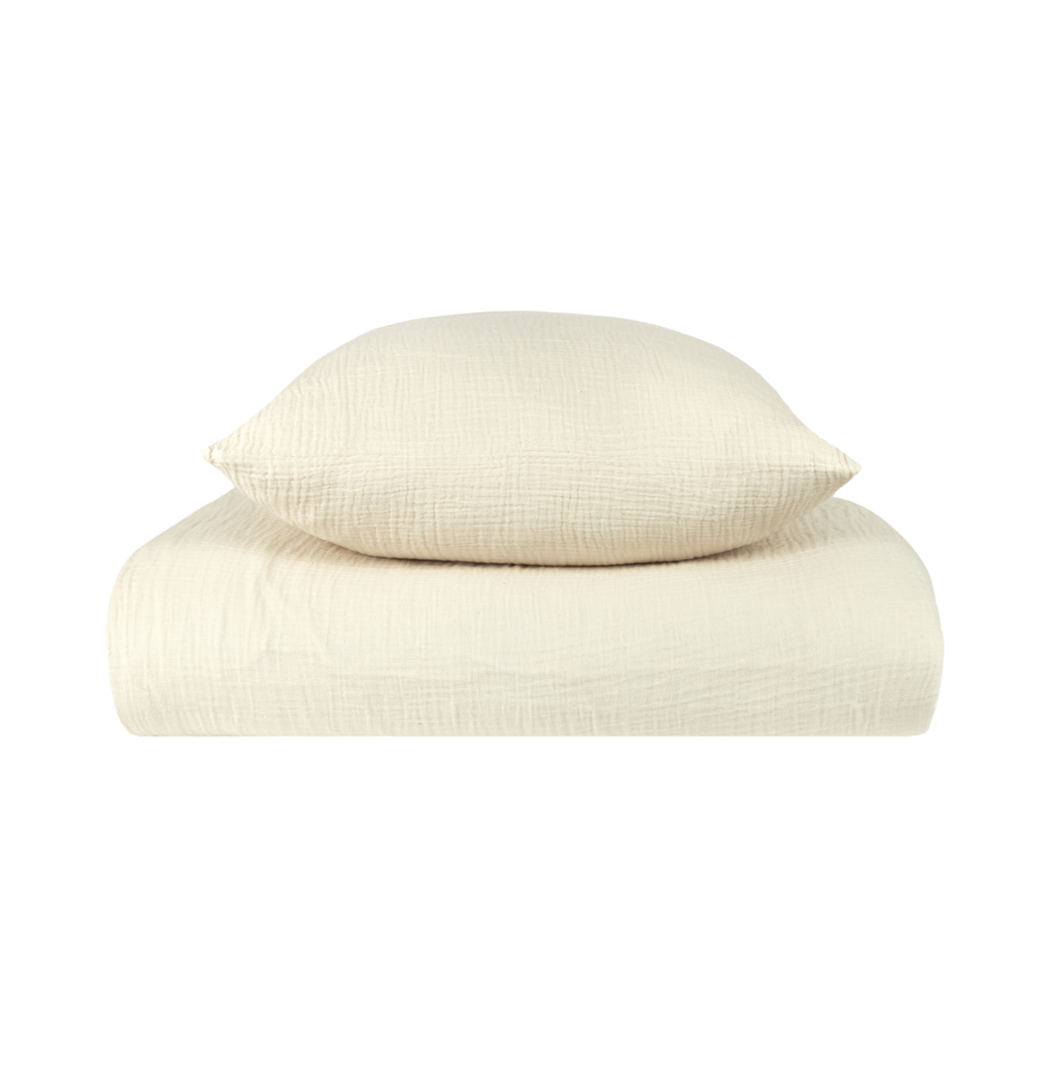 Housse de couette 150x200cm Wasi Sabi Nobodinoz + taie d'oreiller 60/60cm (Natural)