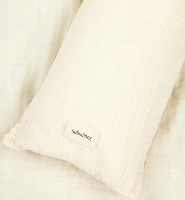 Housse de couette 150x200cm Wasi Sabi Nobodinoz + taie d'oreiller 60/60cm (Natural)