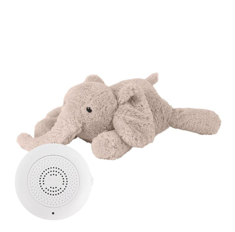 Peluche bruit blanc George l'Eléphant de Flow (Beige) (rechargeable USB-C)