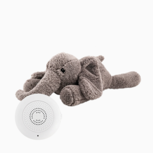 Peluche bruit blanc George l'Eléphant de Flow (Grey) (rechargeable USB-C)
