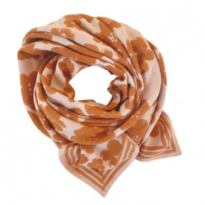 Foulard 100x100cm Latika Apaches (Flora Bold Orange)