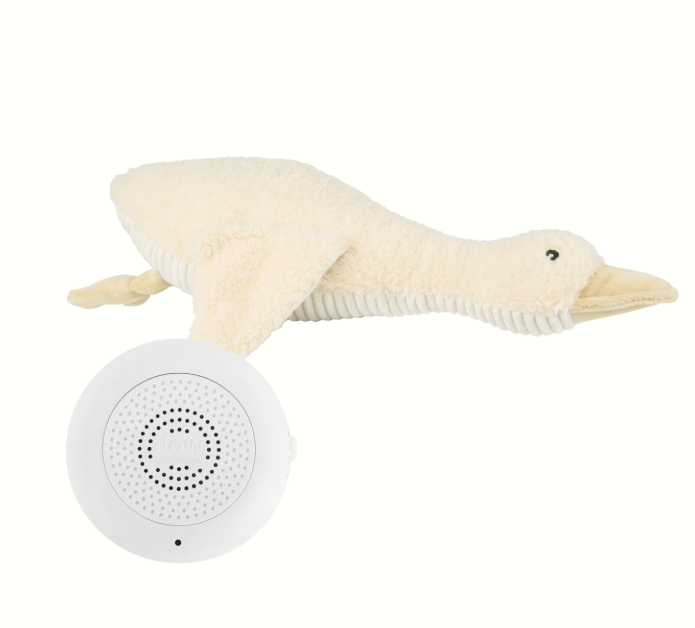 Peluche bruit blanc Oie Liva de Flow (écru) (rechargeable USB-C)