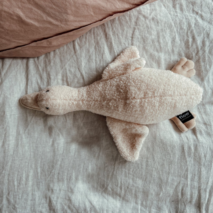 Peluche bruit blanc Oie Liva de Flow (écru) (rechargeable USB-C)