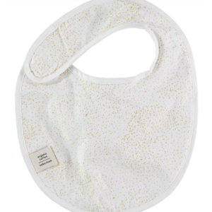 Bavoir waterproof Nobodinoz Candy (Gold Bubble/White)