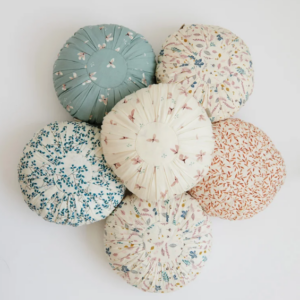 Coussin déco rond Cam Cam (Pressed leaves)