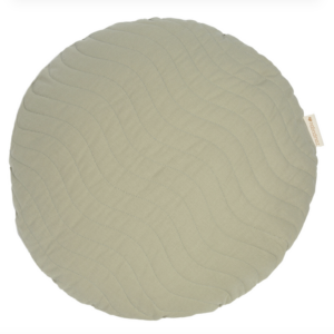 Coussin rond déhoussable Sitges Nobodinoz (Linden Green)