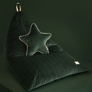 Coussin étoile Aristote Velvet (Jungle Green)