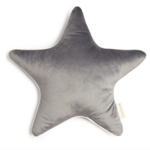 Coussin étoile Aristote Velvet (Slate Grey)