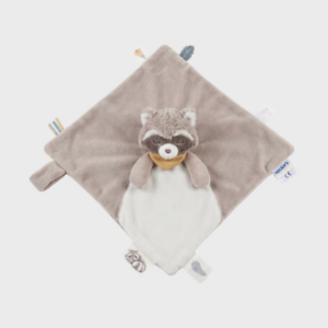 Doudou + attache tétine Raton laveur Raku Noukies