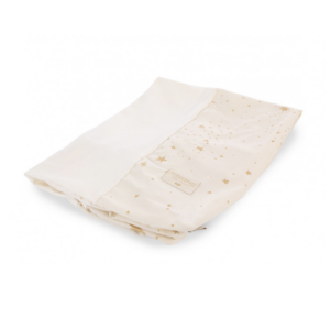 Housse de matelas à langer jersey Calma Nobodinoz (Gold Stella/Natural)
