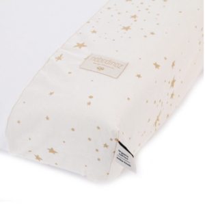 Housse de matelas à langer jersey Calma Nobodinoz (Gold Stella/Natural)