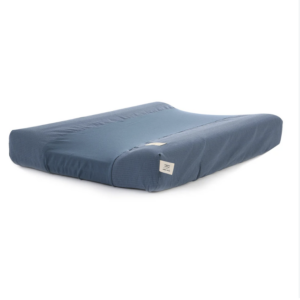 Housse de matelas à langer jersey Calma Nobodinoz (Honey Comb/Night Blue)