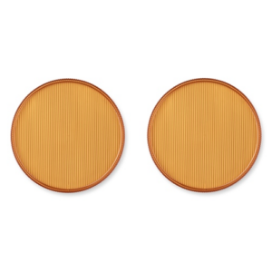 Lot de 2 assiettes en tritan Johs Liewood (Yellow Mellow)
