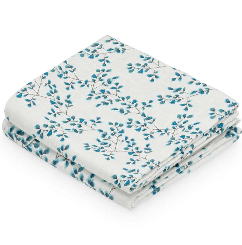 Lot de 2 langes tétras 75x75cm Cam Cam (Fiori)