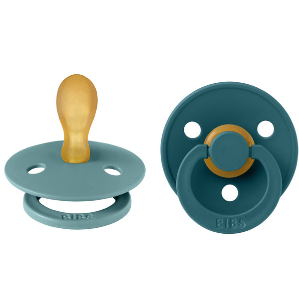 Lot de 2 tétines Bibs Symétriques en caoutchouc T1 (Island Sea/Forest Lake)