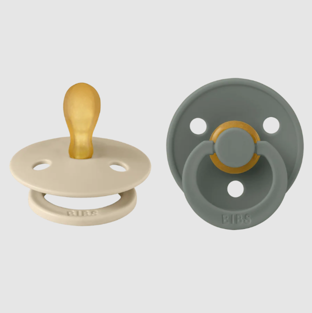 Lot de 2 tétines Bibs Symétriques en caoutchouc T1 (Vanilla/Pine)