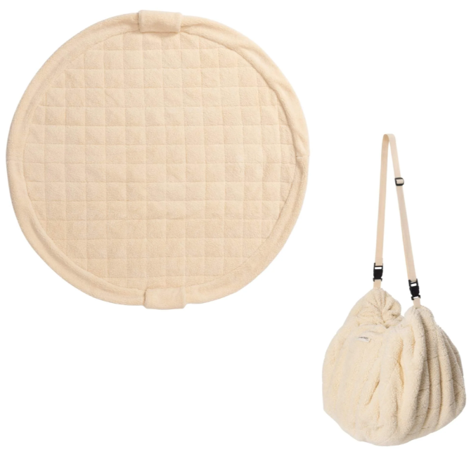 Tapis d'éveil + sac range jouets Play&Go Soft Organic (Teddy Beige)