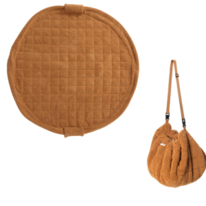 Tapis d'éveil + sac range jouets Play&Go Soft Organic (Teddy Brown)