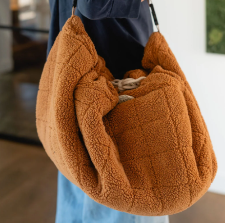 Tapis d'éveil + sac range jouets Play&Go Soft Organic (Teddy Brown)