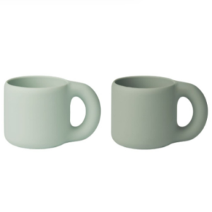 Tasse à anse silicone Set de 2 pièces Kylie Liewood (Green Mix)