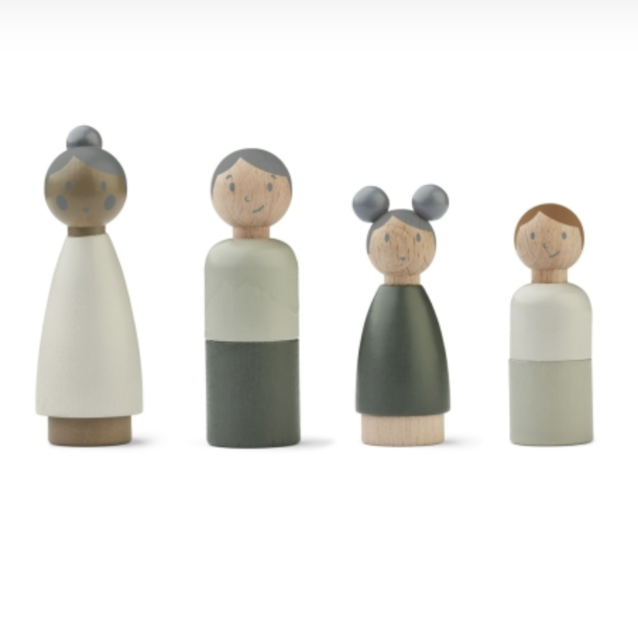 Jouet en bois Lotta Dolls Family Liewood (Hunter Green mix)