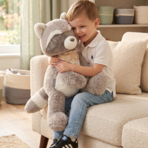 Peluche câline Raton laveur Raku Noukies (60cm)